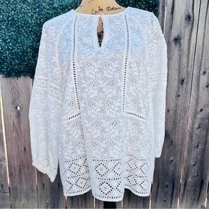 Gerard Darel Stunning Cream Lace Blouse Perfect Condition